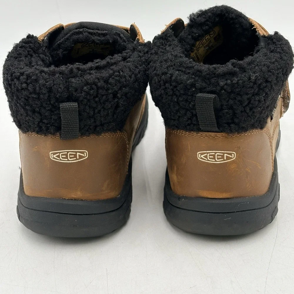KEEN Kootenay Youth 5 Brown Waterproof Winter Boots Insulated EU 37 Leather